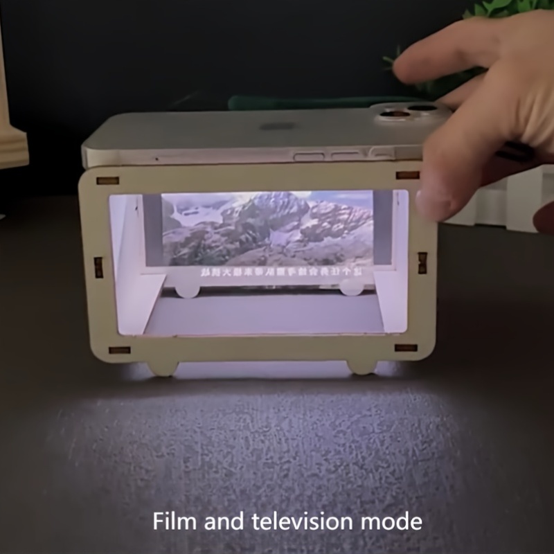 Home Cinema Experience - DIY 3D Holographischer Telefonprojektor Mini Heimkino