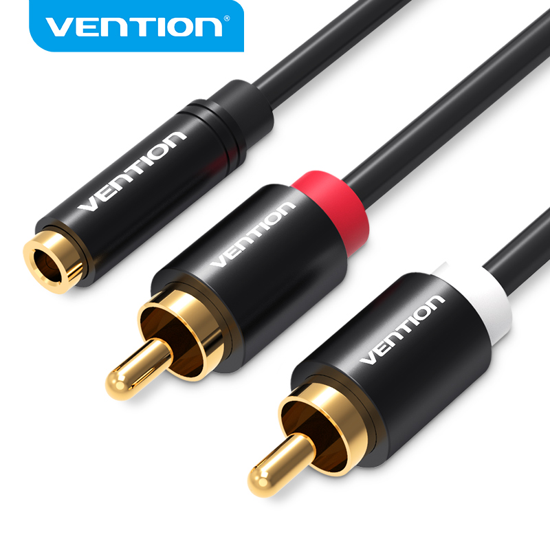 Klipsch Home Cinema - Vention 3,5-mm-Klinkenstecker auf 2RCA-Stecker Audio-Adapterkabel für
