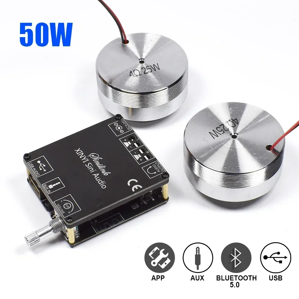 Audio Home Cinema - 2*25W Tragbare Stereo Vibration Lautsprecher Audio