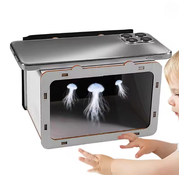 Home Cinema Experience - 1 Stück 3D Holographischer TV-Kino-Projektor Smartphone