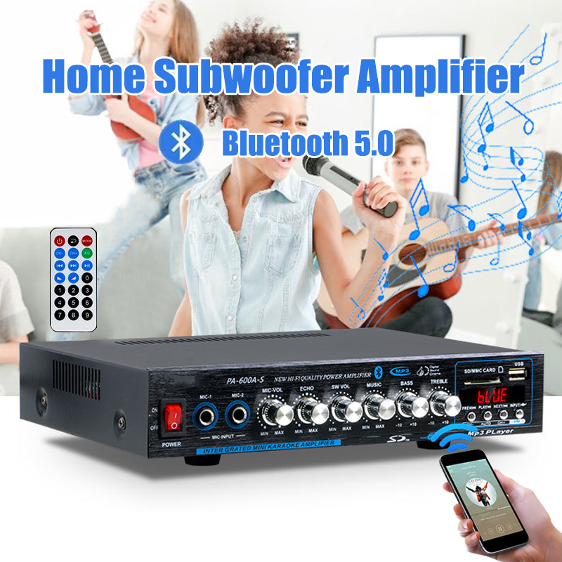 Home Cinema Yamaha - Hochleistungs-Profi-Hifi-Bluetooth-Verstärker 4.1-Kanal Surround-Sound FM USB Fernbedienung