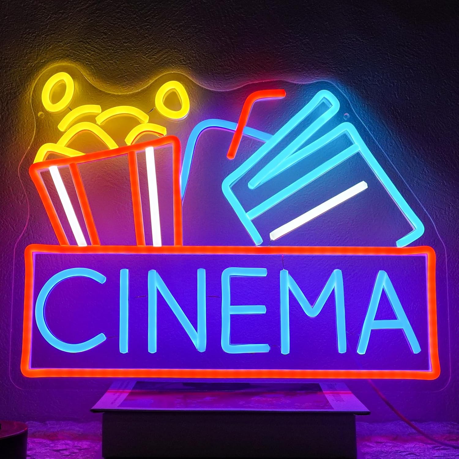 Home Cinema Design - Kino-Neonschild, USB-betrieben, LED, dimmbar, LED, islamisches