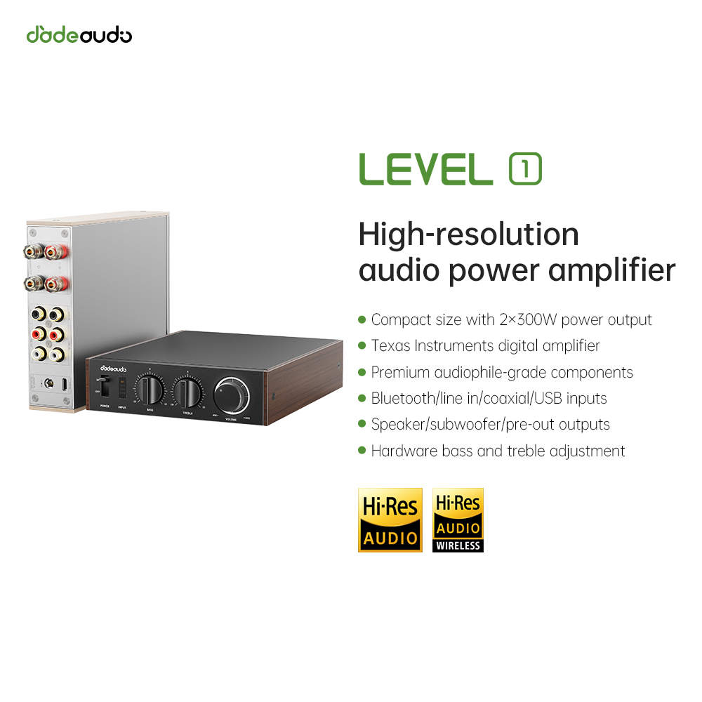 Home Cinema Pc - JadeAudio Level 1 Desktop HiFi Bluetooth