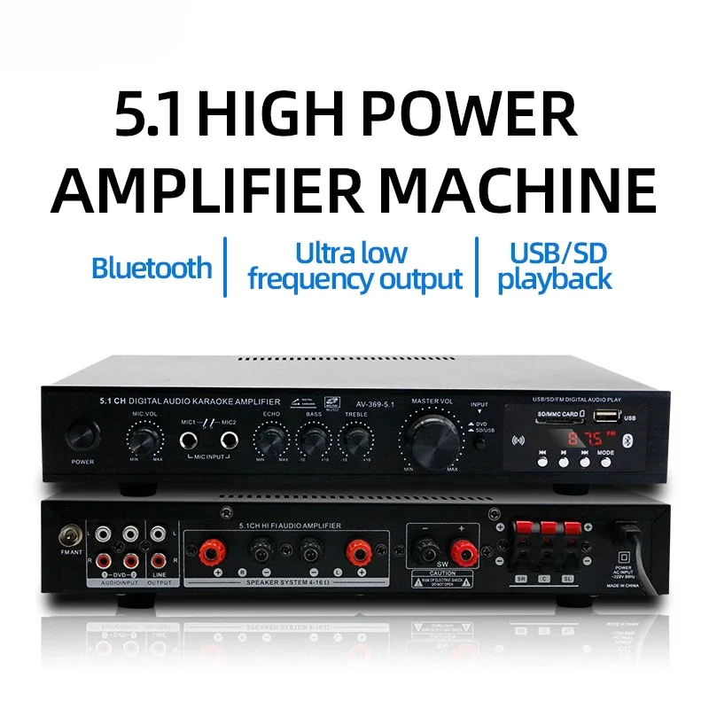 Home Cinema Yamaha - AV-369BT Bluetooth 5.1 Sound Lautsprecher AMP,