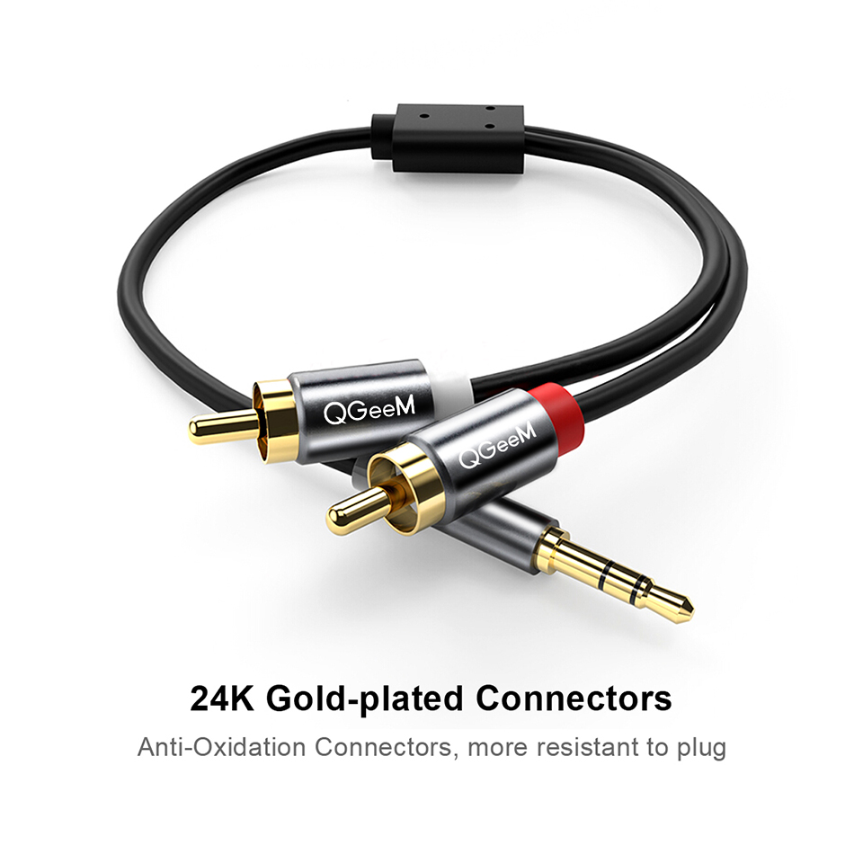 QGeeM RCA-Kabel 2RCA auf 3,5 A – Home Cinema Pc Bewertung und Preis