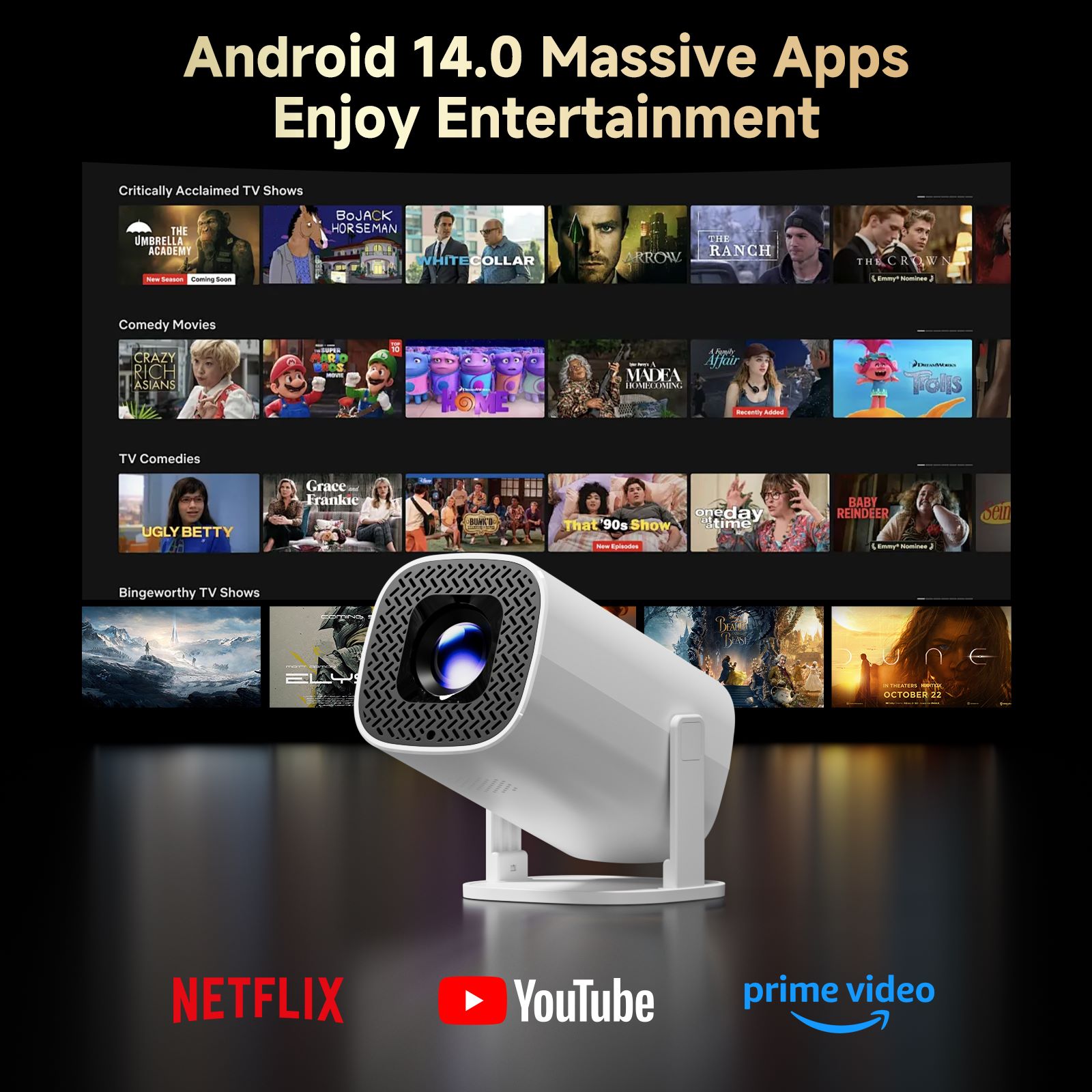 HONGTOP P30PRO Smart Mini Proj – Home Cinema Entertainment Bewertung und Preis