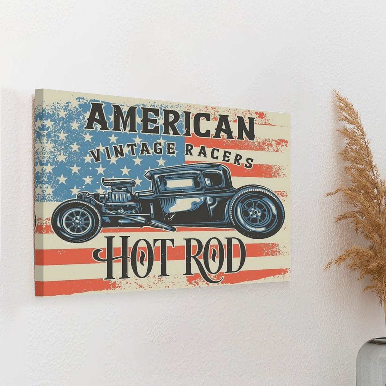 American Hot Rod Leinwandgemäl – Home Cinema Design Bewertung und Preis