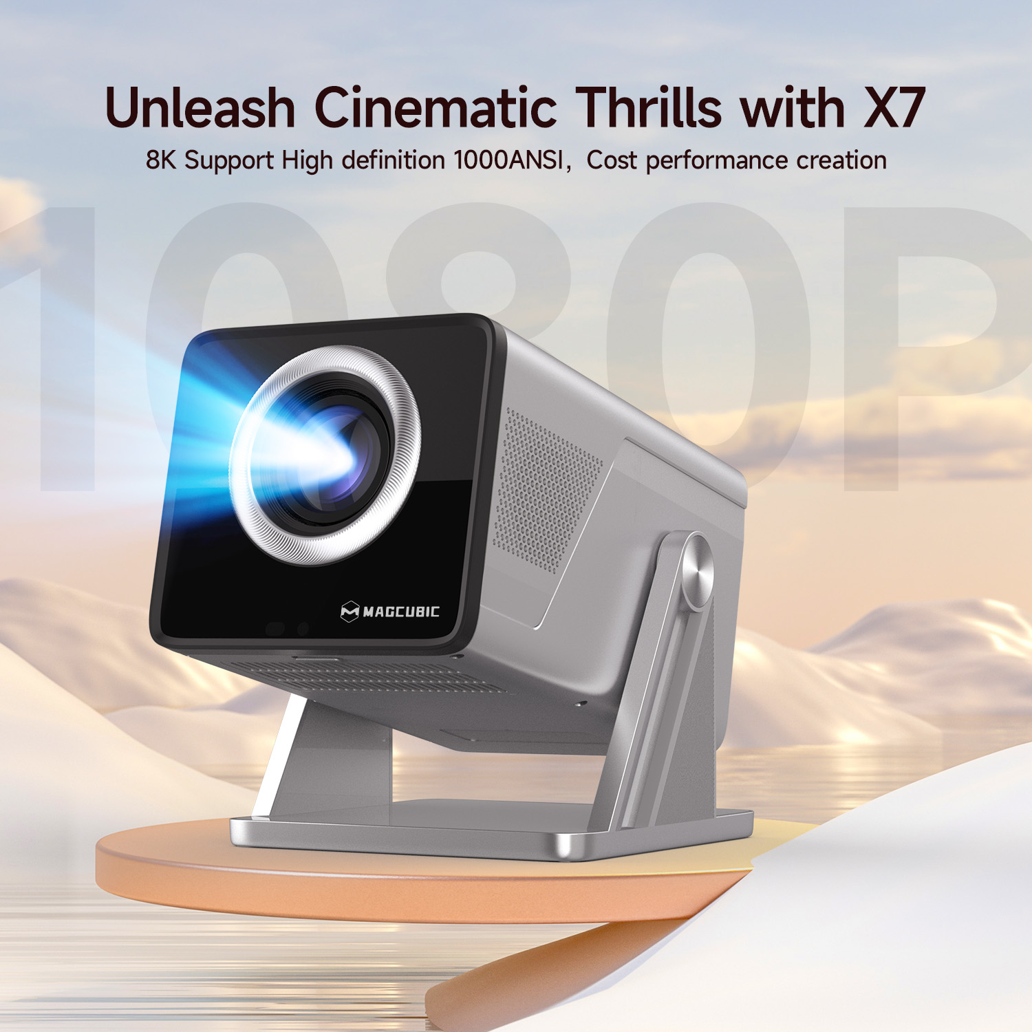 Magcubic 8K HD 1080P 1000ANSI  – Home Cinema Led Projector Bewertung und Preis
