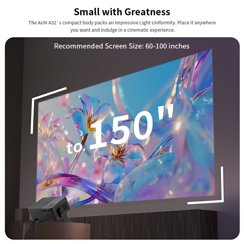 AUN Android Projektor A32 Pro  – Home Cinema Led Projector Bewertung und Preis