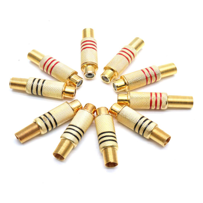 4 Stück RCA-Stecker Vergoldet  – Audio Home Cinema Bewertung und Preis